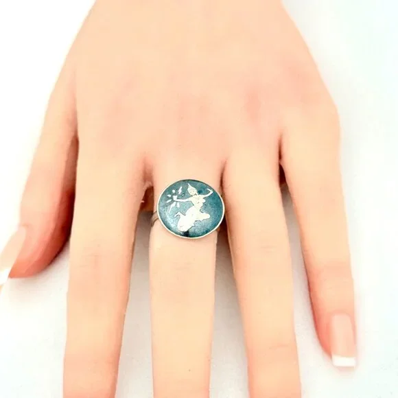 Siam (Thailand) Sterling Silver Ring Goddess Mekhala - Size 6.5 - Picture 5 of 5